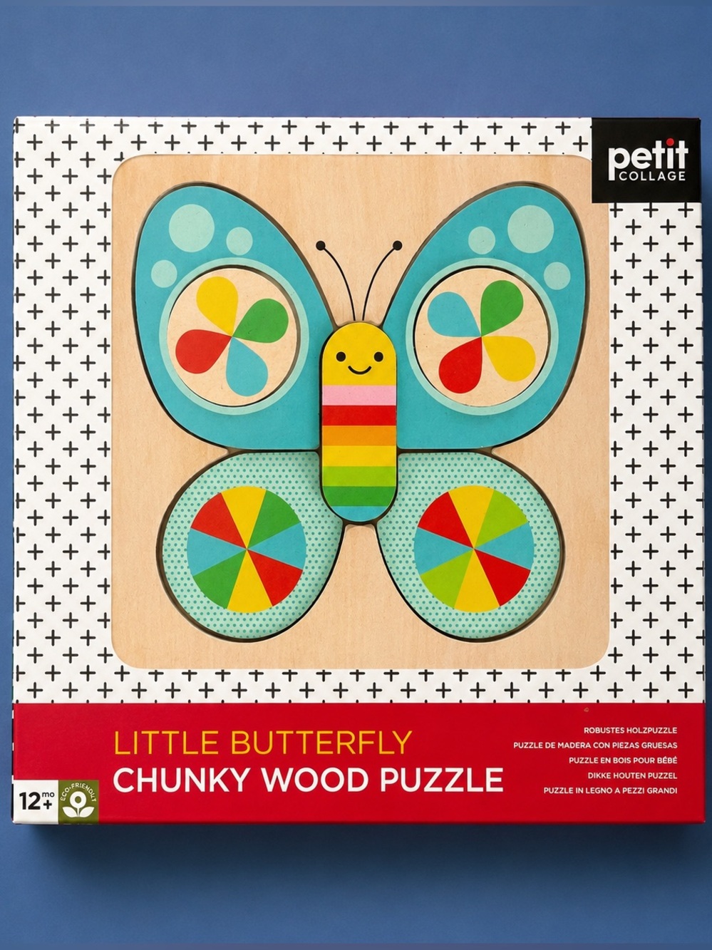 Petit Collage - Little Butterfly Chunky Wood Puzzle